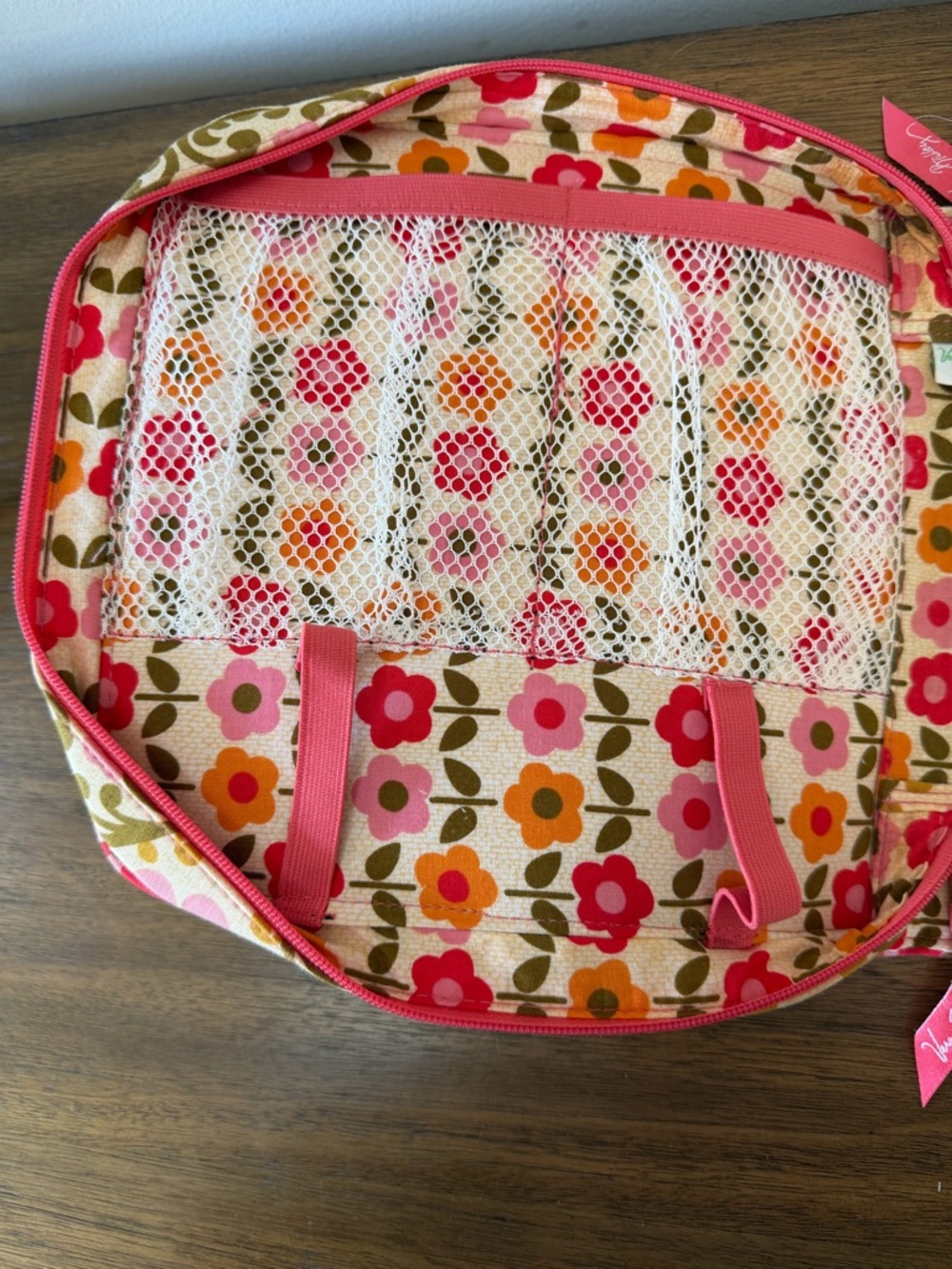 Vera Bradley Small Travel Organizer Toiletry Cosmetic Case Floral Quilted - Picture 7 of 8
